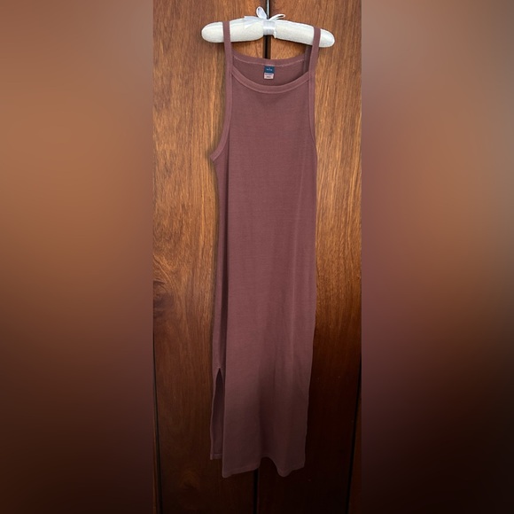Stretchy Brown Old Navy Midi Dress - Picture 1 of 4